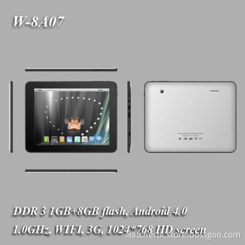 8 Inch Tablet PC Android 4.0, 1g+8g, 1024*768